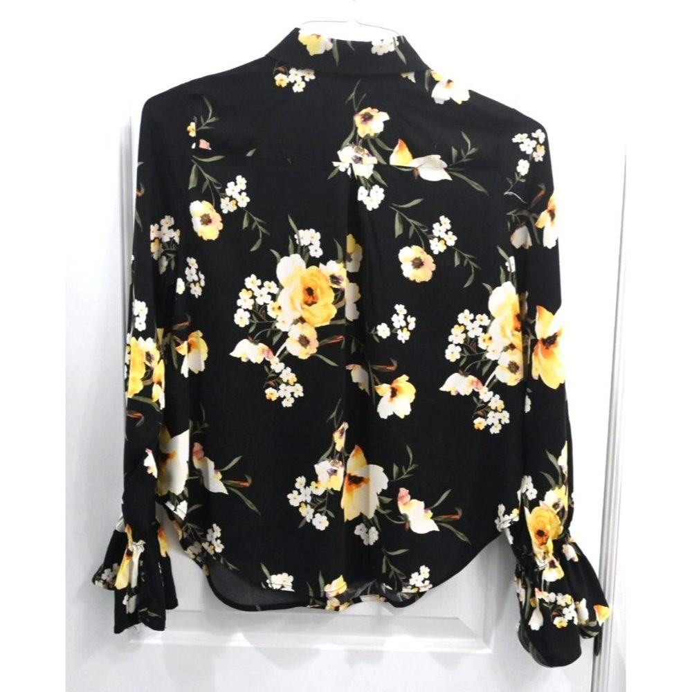 Forever 21 Womens Long-Sleeve Blouse Top Size Small - Picture 2 of 2